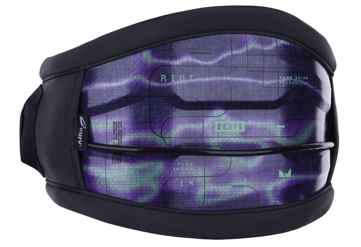 2026 ION - Riot Curv 14 Kitesurf Harness - Tanzanite Flash