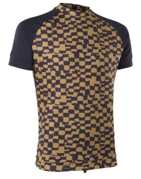ION - Erkek Kısa Kol Likra Maze - Checkered Gold