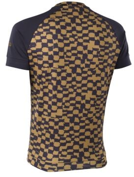 ION - Maze Erkek Kısa Kol Likra - Checkered Gold