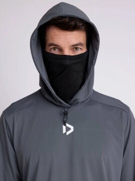 Duotone - Erkek Kapüşonlu Wetshirt - Metal Grey