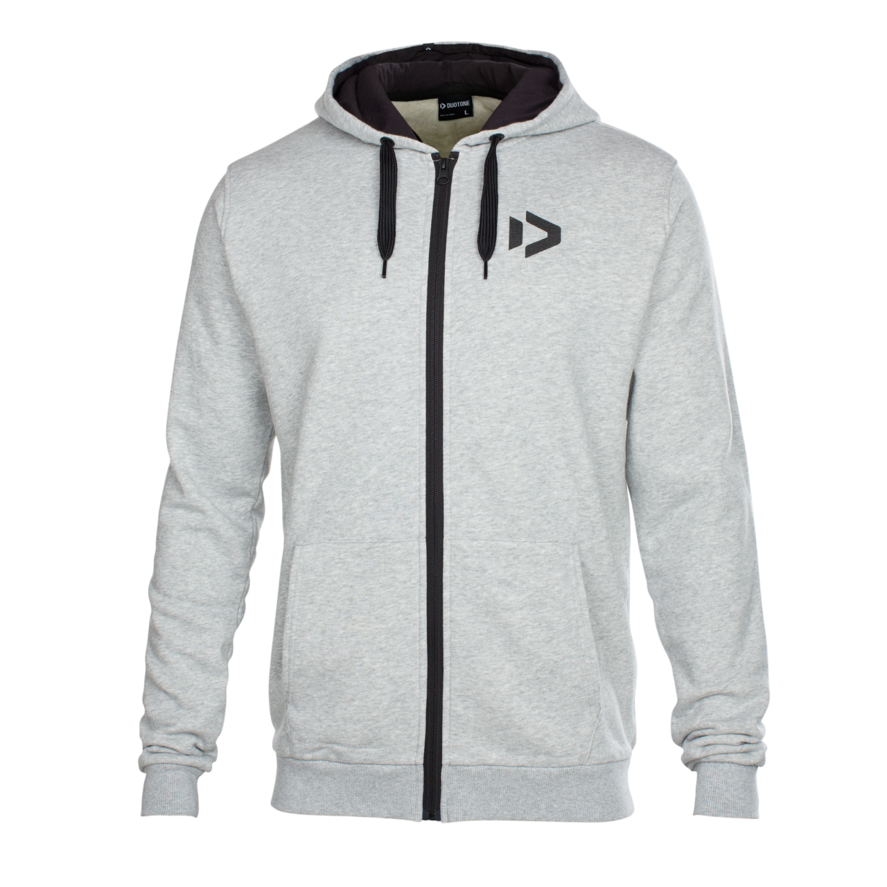 Duotone Zip Hoody Logo - Gri