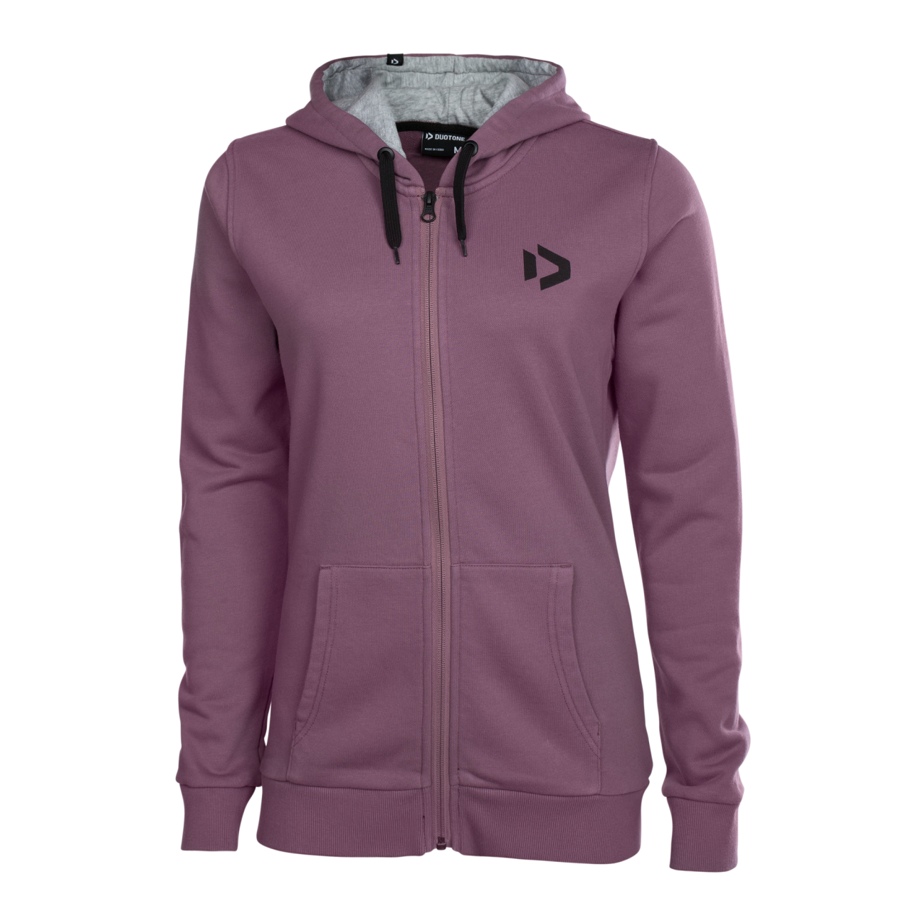 Duotone Zip Hoody Logo Kadın Sweatshirt - Lila