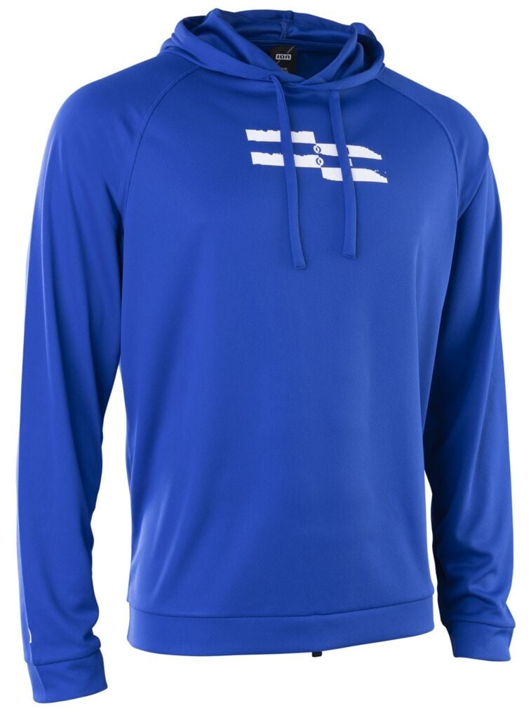 ION - Wetshirt Hood LS Men - Cobalt Reef renk