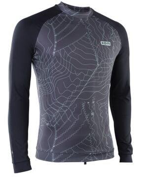 ION - Maze Uzun Kol Erkek Likra - Distorted Grey renk