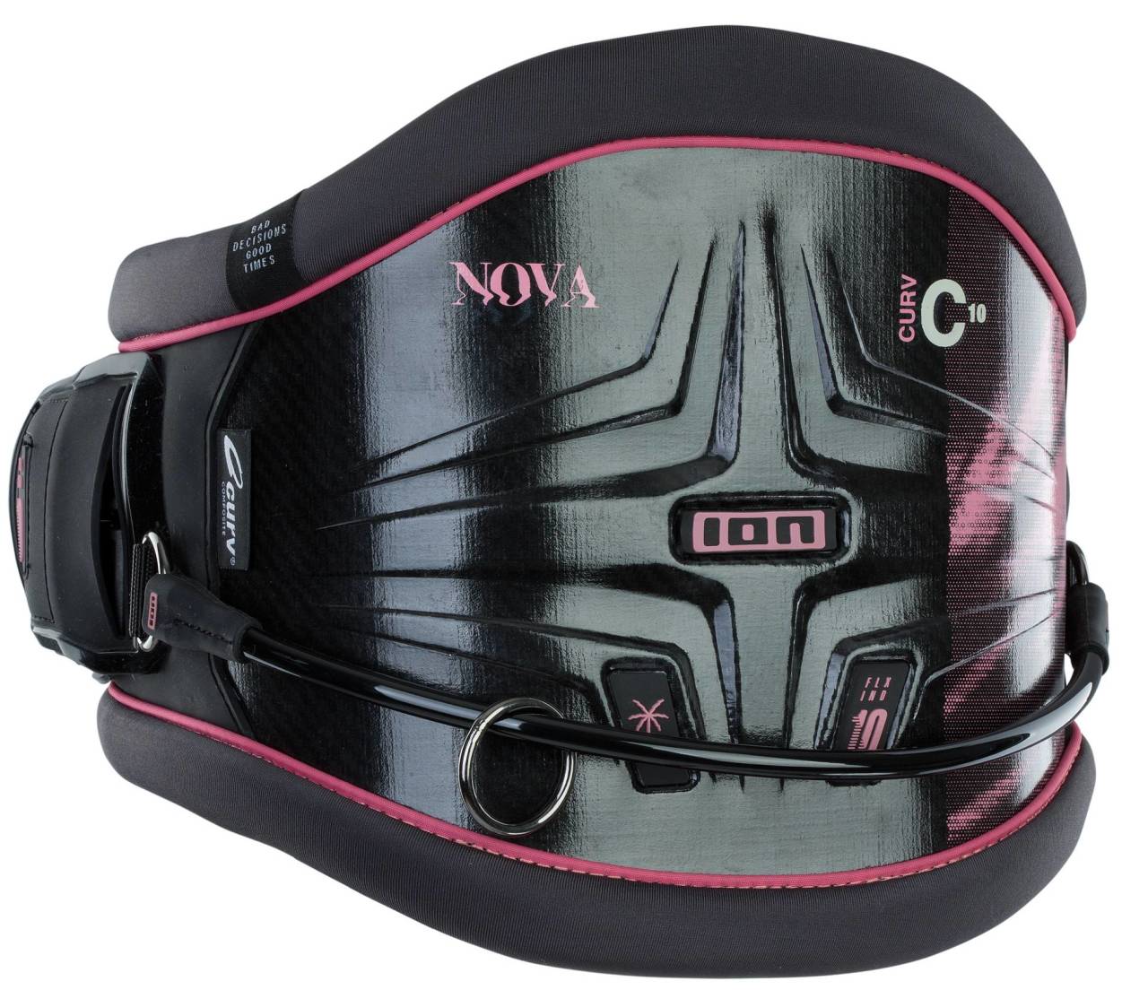 2021 ION Nova Curv 10 Kitesurf Harness - Black