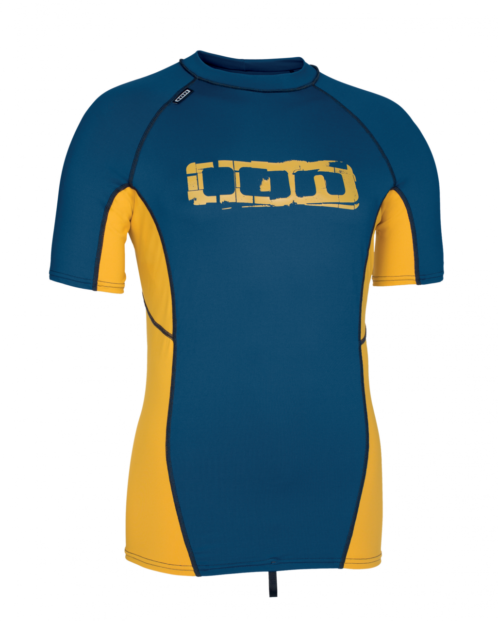 ION Likra Bay Kısa Kol Lacivert Sarı