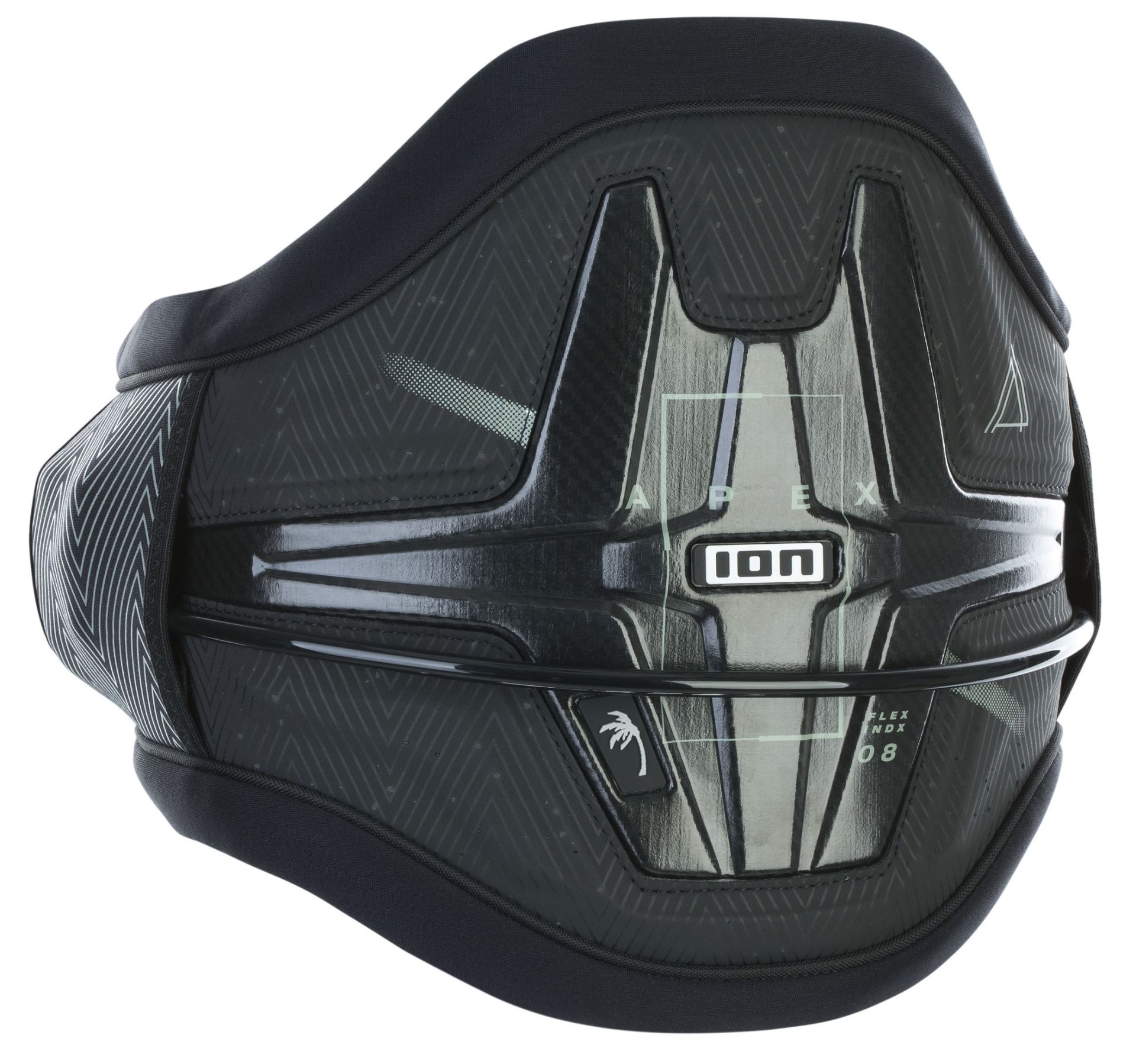 2024 ION Apex 8 Kitesurf Harness - Black