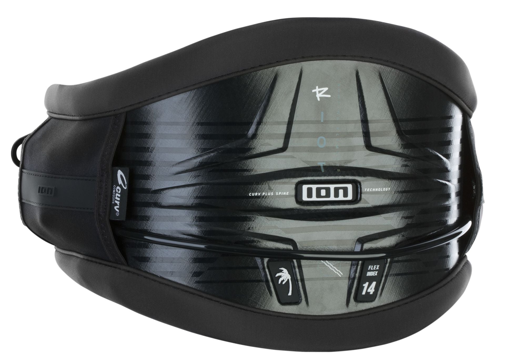 2024 ION - Riot Curv 14 Kitesurf Harness - Black